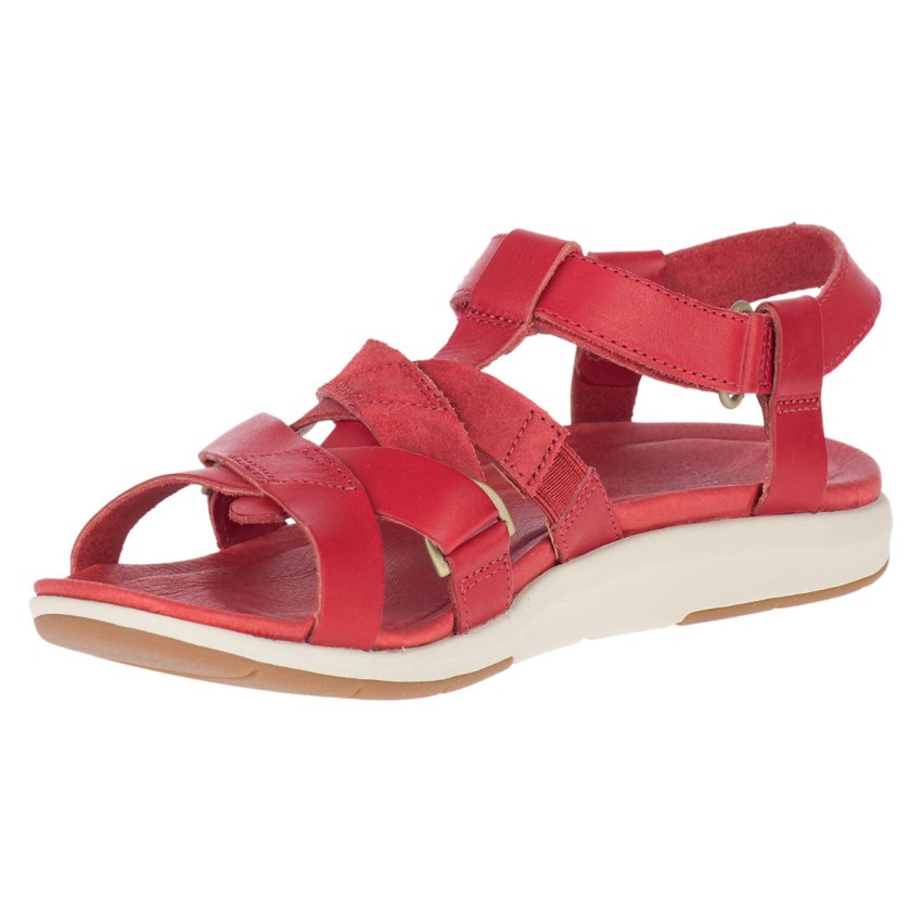 Sandales Merrell Kalari Shaw Strap Rouge Femme | O.Q.GYIO